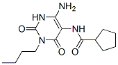 n-(4-氨基-1-丁基-1,2,3,6-四氢-2,6-二氧代-5-嘧啶)-环戊烷羧酰胺结构式_524944-62-5结构式