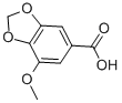 7-甲氧基-1,3-苯并二氧化物-5-羧酸结构式_526-34-1结构式