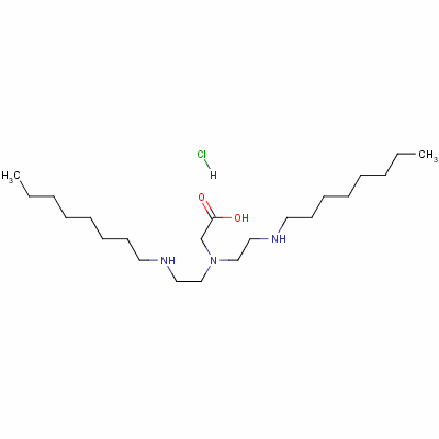 N,N-双[2-(辛基氨基)乙基]-甘氨酸盐酸盐结构式_52658-82-9结构式