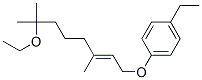7-Ethoxy-1-(p-ethylphenoxy)-3,7-dimethyl-2-octene Structure