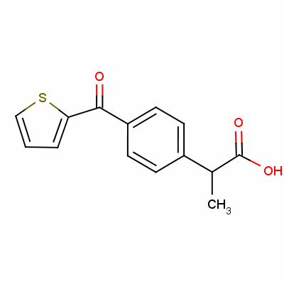 (S)-2-[4-(噻吩-2-基羰基)苯基]丁酸结构式_52780-12-8结构式