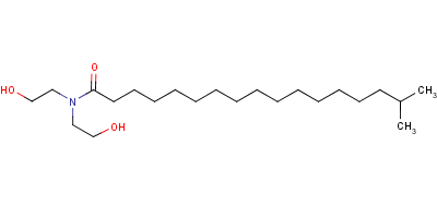 N,N-双(2-羟基乙基)异十八烷-1-酰胺结构式_52794-79-3结构式