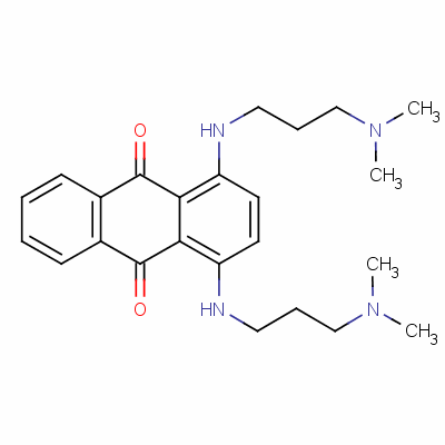 1,4-双[[3-(二甲基氨基)丙基]氨基]蒽醌结构式_52869-33-7结构式