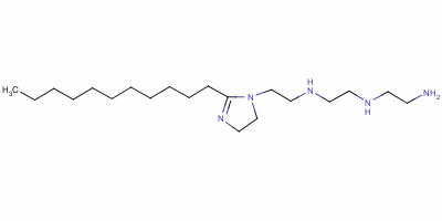N-(2-氨基乙基)-n-[2-(4,5-二氢-2-十一基-1H-咪唑-1-基)乙基]乙烯二胺结构式_52948-41-1结构式