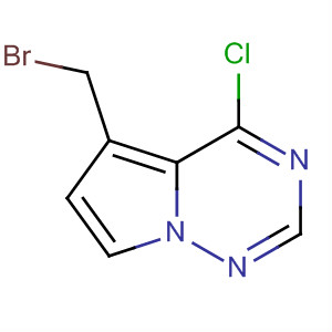 5-溴甲基-4-氯-吡咯并[2,1-f][1,2,4]三嗪结构式_529508-57-4结构式