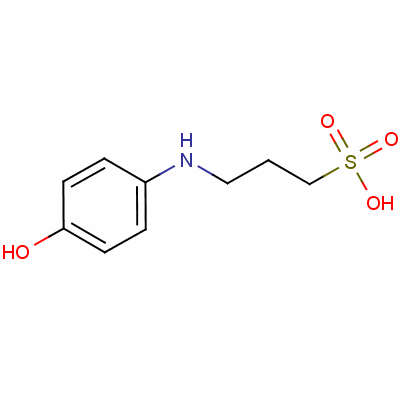 3-[(4-羟基苯基)氨基]丙烷磺酸结构式_52962-42-2结构式