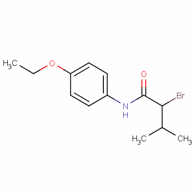 2-溴-n-(4-乙氧基苯基)-3-甲基丁酰胺结构式_52964-39-3结构式
