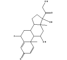 氟泼尼龙结构式_53-34-9结构式