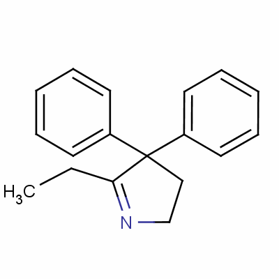 5-乙基-3,4-二氢-4,4-二苯基-2H-吡咯结构式_53067-74-6结构式