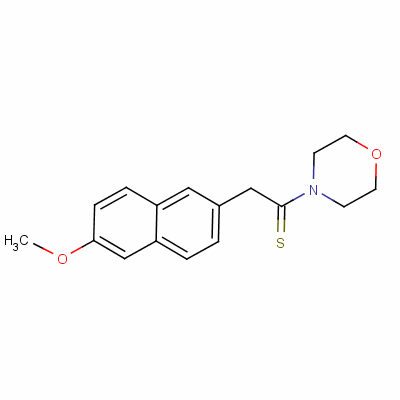 4-[2-(6-甲氧基-2-萘)-1-硫氧代乙基]吗啉结构式_53077-21-7结构式
