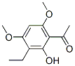 (9ci)-1-(3-乙基-2-羟基-4,6-二甲氧基苯基)-乙酮结构式_531502-60-0结构式