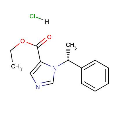 Ethyl (r)-1-(1-phenylethyl)-1h-imidazole-5-carboxylate monohydrochloride Structure