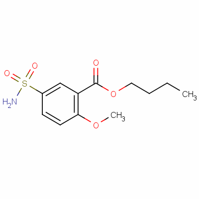 Butyl 5-sulphamoyl-o-anisateStructure,53371-99-6Structure Butyl 5-sulphamoyl-o-anisate Structure,53371-99-6Structure