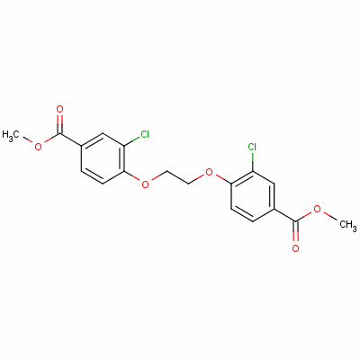 4,4-[1,2-乙烷二基双(氧基)]双[3-氯苯甲酸]二甲酯结构式_53384-42-2结构式