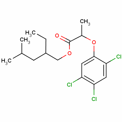 2-乙基-4-甲基-2-(2,4,5-三氯苯氧基)丙酸戊酯结构式_53404-10-7结构式