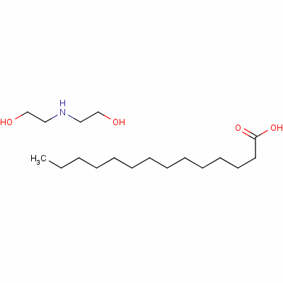 Bis(2-hydroxyethyl)ammonium myristateStructure,53404-39-0Structure Bis(2-hydroxyethyl)ammonium myristate Structure,53404-39-0Structure