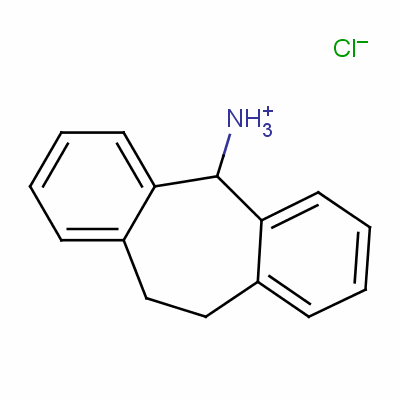 10,11-二氢-5H-二苯并[a,d]环庚烯-5-基氯化铵结构式_53478-90-3结构式