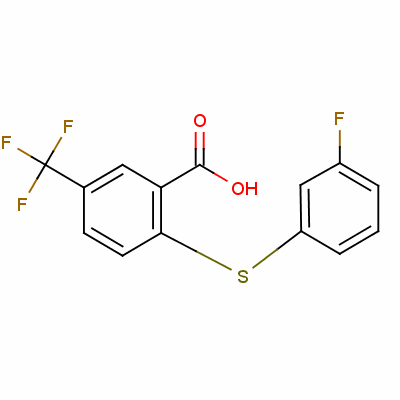 2-[(3-氟苯基)硫代]-5-(三氟甲基)苯甲酸结构式_53542-36-2结构式