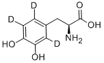 3-(3,4-二羟基苯基-2,5,6-d3)-L-丙氨酸结构式_53587-29-4结构式