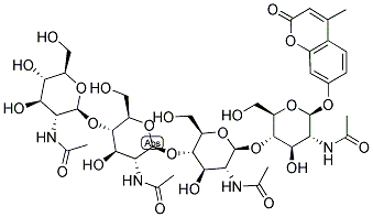 4-Methylumbelliferyl β-d-n,n’,n”,n’’’-tetraacetylchitotetraosideStructure,53643-14-4Structure 4-Methylumbelliferyl β-d-n,n’,n”,n’’’-tetraacetylchitotetraoside Structure,53643-14-4Structure