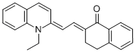 (2E)-2-[(2e)-2-(1-乙基喹啉-2(1h)-基)亚乙基]-3,4-二氢萘-1(2H)-酮结构式_53704-22-6结构式