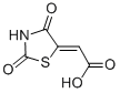 (2Z)-(2,4-二氧代-1,3-噻唑i二n-5-基idene)乙酸结构式_5374-29-8结构式