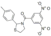 (9CI)-3-(3,5-二硝基苯甲酰基)-2-(4-甲基苯基)-噻唑烷结构式_537677-88-6结构式
