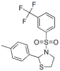 (9CI)-2-(4-甲基苯基)-3-[[3-(三氟甲基)苯基]磺酰基]-噻唑烷结构式_537678-11-8结构式