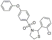 (9CI)-2-(2-氯苯基)-3-[(4-苯氧基苯基)磺酰基]-噻唑烷结构式_537678-15-2结构式