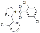 (9CI)-2-(2-氯苯基)-3-[(2,5-二氯苯基)磺酰基]-噻唑烷结构式_537678-16-3结构式