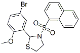 (9CI)-2-(5-溴-2-甲氧基苯基)-3-(1-萘磺酰基)-噻唑烷结构式_537678-21-0结构式
