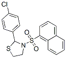 (9CI)-2-(4-氯苯基)-3-(1-萘磺酰基)-噻唑烷结构式_537678-22-1结构式