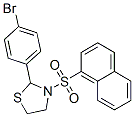 (9CI)-2-(4-溴苯基)-3-(1-萘磺酰基)-噻唑烷结构式_537678-24-3结构式
