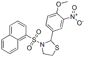 (9CI)-2-(4-甲氧基-3-硝基苯基)-3-(1-萘磺酰基)-噻唑烷结构式_537678-25-4结构式