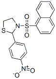(9CI)-3-(1-萘磺酰基)-2-(4-硝基苯基)-噻唑烷结构式_537678-26-5结构式