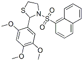 (9CI)-3-(1-萘磺酰基)-2-(2,4,5-三甲氧基苯基)-噻唑烷结构式_537678-27-6结构式
