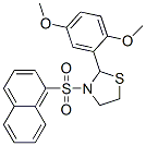(9CI)-2-(2,5-二甲氧基苯基)-3-(1-萘磺酰基)-噻唑烷结构式_537678-31-2结构式