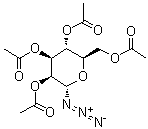2,3,4,6-四-O-乙酰基α-D-吡喃甘露糖基叠氮化物结构式_53784-29-5结构式
