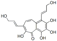 2,3,4,6-四羟基-1,7-双[(e)-3-羟基-1-丙烯基]-5H-苯并-5-环庚酮酮结构式_53948-12-2结构式