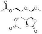 甲基4,6-二-O-乙酰基-beta-D-吡喃甘露糖苷2,3-碳酸酯结构式_53958-22-8结构式