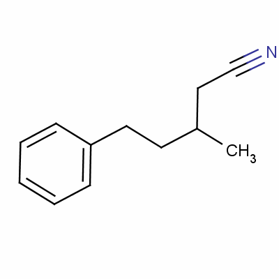 3-甲基-5-苯基戊腈结构式_54089-83-7结构式