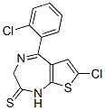 7-氯-5-(2-氯苯基)-1,3-二氢-2H-噻吩并-(2,3-e)-(1,4)-二氮杂卓-2-硫酮结构式_54123-07-8结构式