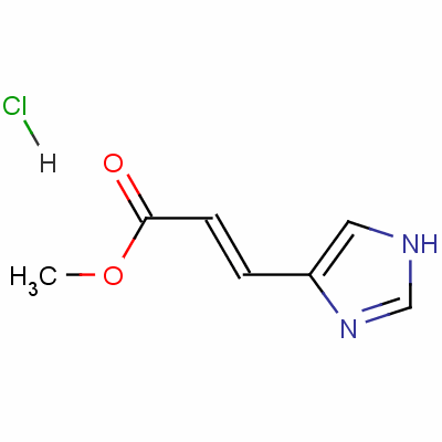 (e)-3-(1H-咪唑-4-基)丙烯酸甲酯盐酸盐结构式_54260-89-8结构式