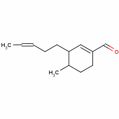 (4-甲基-3-戊烯基)环己烯甲醛结构式_54323-26-1结构式