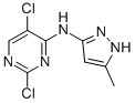 2,5-二氯-N-(5-甲基-1H-吡唑-3-基)嘧啶-4-胺结构式_543712-81-8结构式