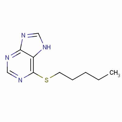6-(戊基硫代)-9H-嘌呤结构式_5443-89-0结构式