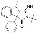 3-(1,1-二甲基乙基)-1-乙基-2-亚氨基-5,5-二苯基-4-咪唑啉酮结构式_54508-08-6结构式