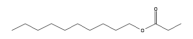 丙酸癸酯结构式_5454-19-3结构式