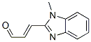 (2e)-(9ci)-3-(1-甲基-1H-苯并咪唑-2-基)-2-丙烯醛结构式_545424-53-1结构式