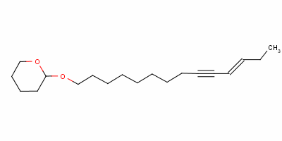 (E)-四氢-2-(11-十四碳烯-9-炔基氧基)-2H-吡喃结构式_54664-77-6结构式